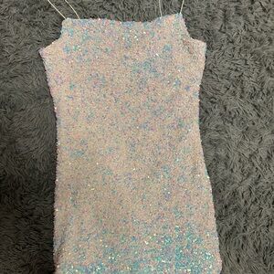Sparkly Multicolor Sequin Dress